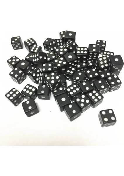 Siyah Stil Lot Blacksarıbeyazyeşilkırmızı Kare Nokta Zar Bulmaca Oyunu Childreded Zar Göndermek Dıy Oyun Aksesuarı 8mm (Yurt Dışından)