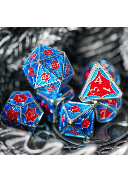 Gümüş Pembe Mavi Tarzı Cusdie Y Metal D&d Zar, Metal Dnd Zar, Çokyüzlü Metal Zar Seti, Rol Yapma Oyunu Için Mtg Pathfinder (Yurt Dışından) indirimleri