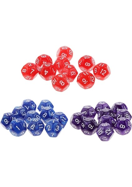 Pl Stili Ded Zar D12 Çokyüzlü Zar Aile Partisi D&d Rpg Masa Oyunu Aksesuarları Pub Club Oyunu Akrilik Zar (Yurt Dışından) fiyatları