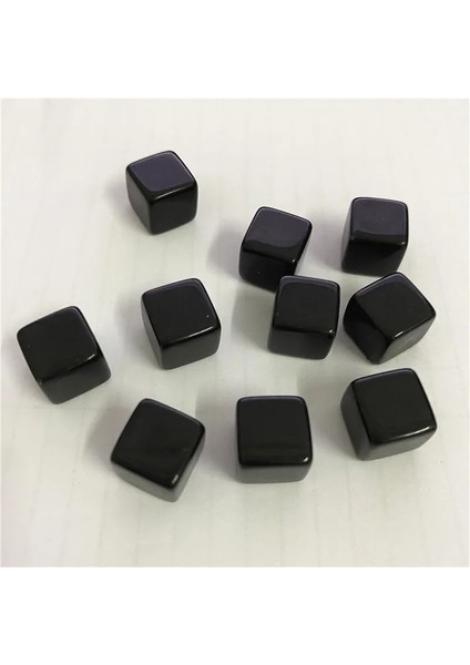 Siyah Stil Et Ransparent Renkli Kristal Küpler Blokları Boş D6 Zar Satranç Parçası, Bulmaca Tahta Oyunları Için Sağ Açılı Elek ile (Yurt Dışından)