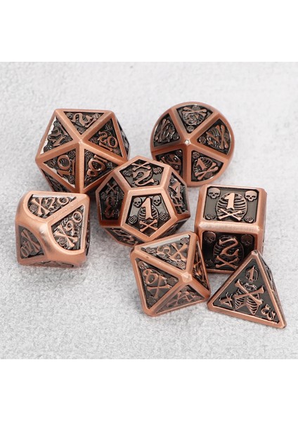 TP13 Stili Dnd Zar Seti Rpg Zar Tahtası Oyunu Zar Için Zindan ve Ejderha Zar Çokyüzlü Metal Zar Dijital Dişli D&d Zar Hediye Zar (Yurt Dışından)