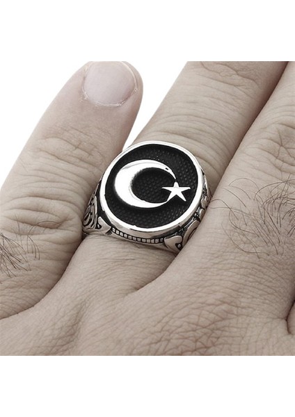 Erkek Yüzük Gümüş 925 Osmanlı Arma fiyatları