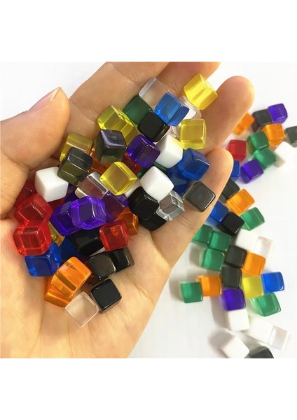 Koyu Gri Tarzı Et 8mm Şeffaf Gri Kare Köşe Renkli Kristal Zar Satranç Parçası Sağ Açı Elek Küp Bulmaca Oyunu Zar Seti (Yurt Dışından) modelleri