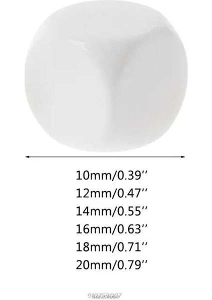 20 mm Tarzı Akrilik Ack mm Beyaz Boş Zar Oyunu Sahne Çocuklar Için Eğitici Oyuncak Düz Renk Dıy Zar S (Yurt Dışından) modelleri