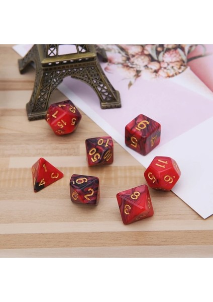 Mavi Stil Trpg Board Game D4-D20 H4GF Için Akrilik Çokyüzlü Zar (Yurt Dışından) modelleri