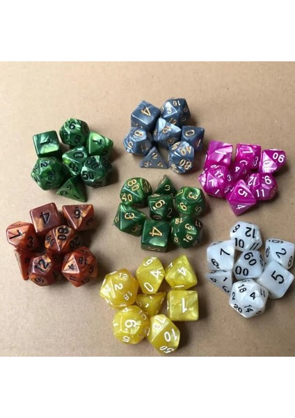 Lavanta Tarzı Et Çokyüzlü Zar Masa Oyunu Zar Oyunu Dragons Dnd Rpg Mtg D4-D20 Için Çok Renkli Oynama (Yurt Dışından) fırsatları