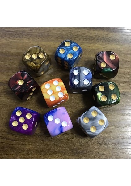 No.13 Tarzı Et Iki Renk Zar Yapboz Tahta Oyunu Aksesuarı Childreded Noktası Zar Komik Oyun Göndermek 16MM (Yurt Dışından) modelleri