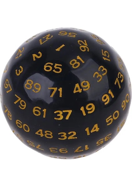 Sarı Stil Des Çokyüzlü Zar D100 Masa Oyunu Için Çok Taraflı Akrilik Zar 53CD (Yurt Dışından)
