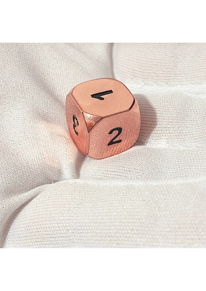 No.2 Tarzı 1 Adet Metal Zar D6 Polyhedron Rpg Zar 6-Taraflı Aksesuarlar Dnd Oyma Dijital Oyun Zar (Yurt Dışından)