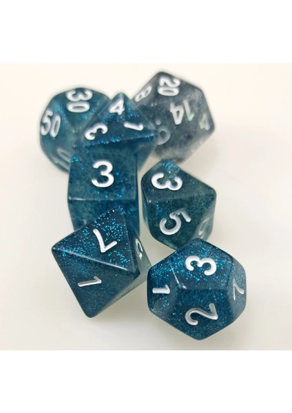 Rollooo Glitter Rpg Zar D4 D6 D8 D10 D% D12 ve Det (Yurt Dışından) modelleri