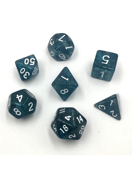 Rollooo Glitter Rpg Zar D4 D6 D8 D10 D% D12 ve Det (Yurt Dışından) fırsatları