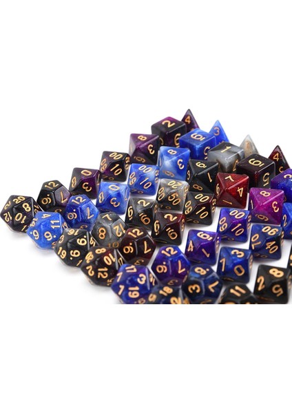 Siyah Stil Masaüstü Oyunları Için 8'li Galaxy Çokyüzlü Akrilik Zar Seti Dnd Rpg Mtg Matematik Öğretimi (Kadife ve Ejderha Göz Torbası Seçeneği) (Yurt Dışından) indirimleri