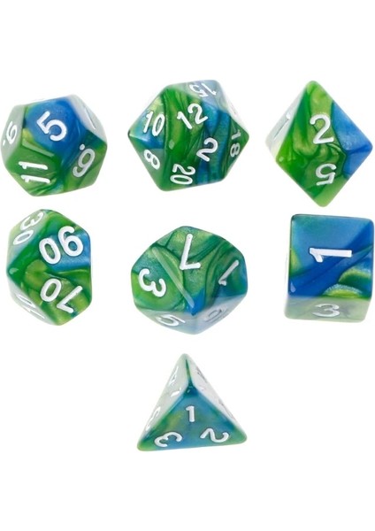 Turuncu ve Sarı Stil Et Akrilik Çokyüzlü Şeffaf Taraflı Zar Trpg Masa Oyunu D4-D20 Dungeons & Dragon D&d Rpg Poly Table Board Game (Yurt Dışından)