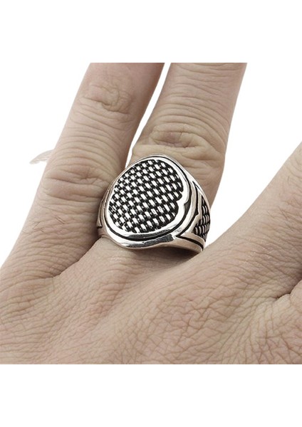 Erkek Yüzük Gümüş 925 Izagara Desenli fiyatları