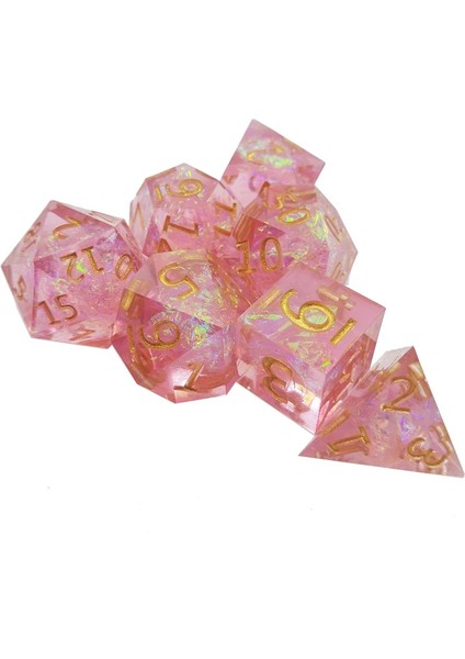 Yeşil Stil 7 Parça Reçine ve Zar Rol Yapma Zar Rpg Oyunlar ve Pathfinder Reçine Zar Seti (Yurt Dışından) modelleri
