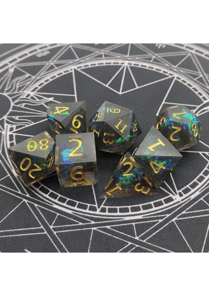 Yeşil Stil 7 Parça Reçine ve Zar Rol Yapma Zar Rpg Oyunlar ve Pathfinder Reçine Zar Seti (Yurt Dışından) fırsatları