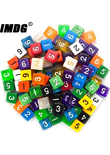 Turuncu Tarzı Ack Akrilik D6 Zar 6 Taraflı Aksesuarlar Çokyüzlü Renkli Dnd Zar Dijital Oyun Zar (Yurt Dışından) fiyatları