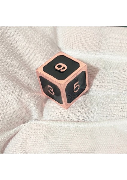 No.20 Tarzı 1 Adet Metal Zar D6 Polyhedron Rpg Zar 6-Taraflı Aksesuarlar Dnd Oyma Dijital Oyun Zar (Yurt Dışından)