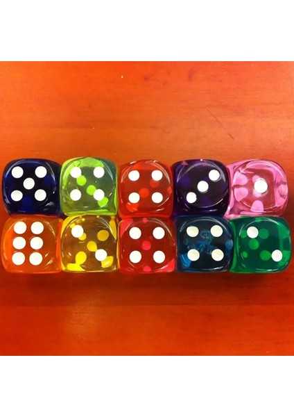5 Stil Yok Lot Zar Seti Clubpartyaile Oyunları Için Renkli Şeffaf Akrilik Zar (Yurt Dışından) fiyatları