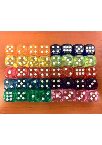 5 Stil Yok Lot Zar Seti Clubpartyaile Oyunları Için Renkli Şeffaf Akrilik Zar (Yurt Dışından) indirimleri