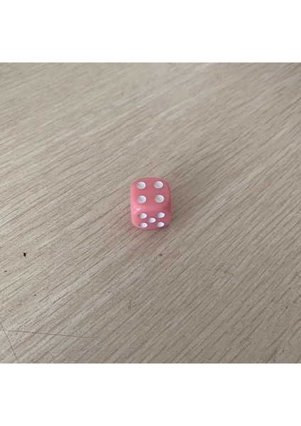 Pembe Stil Lot Zar Seti 10 Renk Clubpartyaile Oyunları Için Yüksek Li Katı Akrilik Zar (Yurt Dışından)