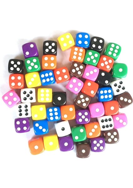 Pembe Stil Lot Zar Seti 10 Renk Clubpartyaile Oyunları Için Yüksek Li Katı Akrilik Zar (Yurt Dışından) indirimleri