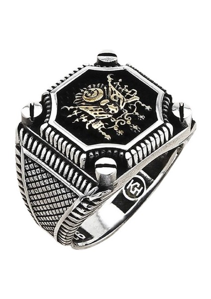 Erkek Yüzük Gümüş 925 Selçuklu Zihgir