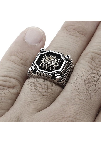 Erkek Yüzük Gümüş 925 Selçuklu Zihgir fiyatları