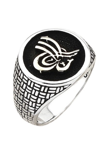 Erkek Yüzük Gümüş 925 Selçuklu Osmanlı Tuğra