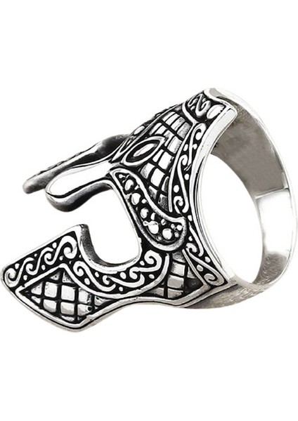 Erkek Yüzük Gümüş 925 Sparta Miğfer modelleri