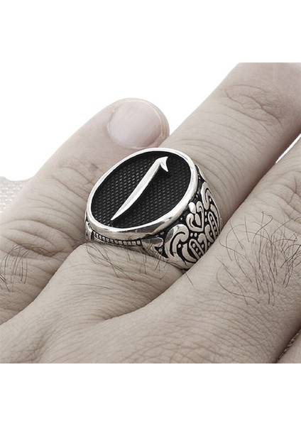 Erkek Yüzük Gümüş 925 Islami Elif fiyatları