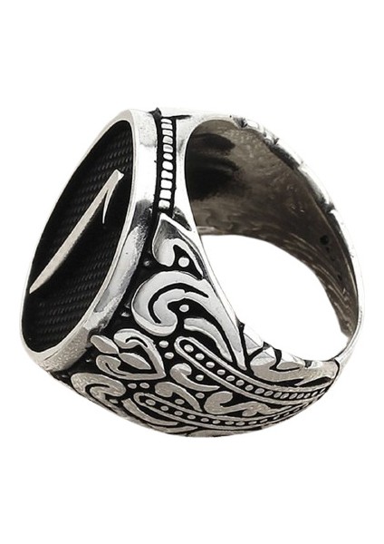 Erkek Yüzük Gümüş 925 Islami Elif modelleri