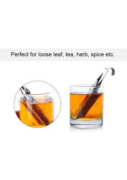 Upors Çay Demlik Paslanmaz Çelik Çay Çubuğu Demlik Gevşek Yapraklı Çay Poşeti Filtre Çay Çubuğu Boru Süzgeç (Yurt Dışından) fırsatları