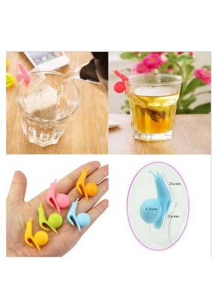 Ails Şarap Cam Etiketleri Silikon Çay Kupa Çay Poşeti Bardak Cam Işaretleyiciler Içme Etiket Bardakları Işaretleyici (Yurt Dışından)