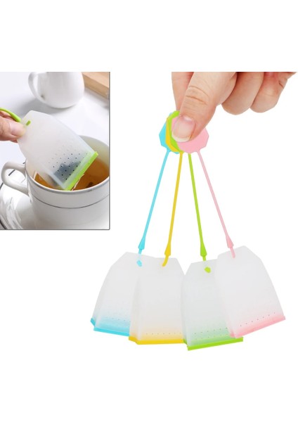Silikon Çay Poşeti Süzgeçler Yüksek Sıcaklık Dayanımı Bitkisel Çay Demlikleri Gıda Dereceli Rastgele Renk (Yurt Dışından) modelleri