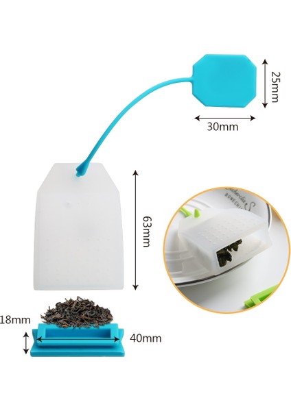 Silikon Çay Poşeti Süzgeçler Yüksek Sıcaklık Dayanımı Bitkisel Çay Demlikleri Gıda Dereceli Rastgele Renk (Yurt Dışından) fırsatları