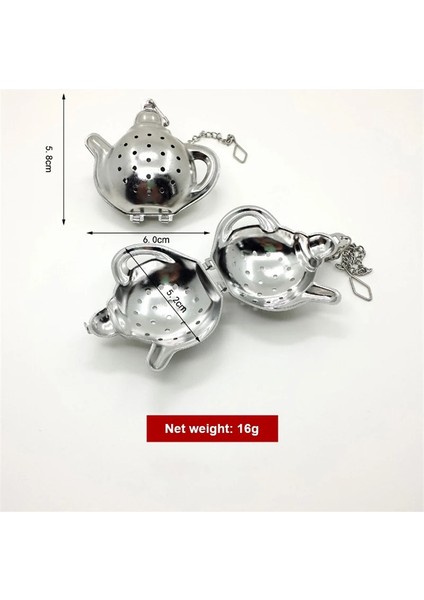 No.2 Tarzı 1 Bilgisayar Paslanmaz Çelik Yeniden Kullanılabilir Çay Demlik Örgü Çay Süzgeç Metal Çay Poşeti Filtre Gevşek Yaprak Yeşil Çay Konteyner Kupa Demlik Teawar (Yurt Dışından)