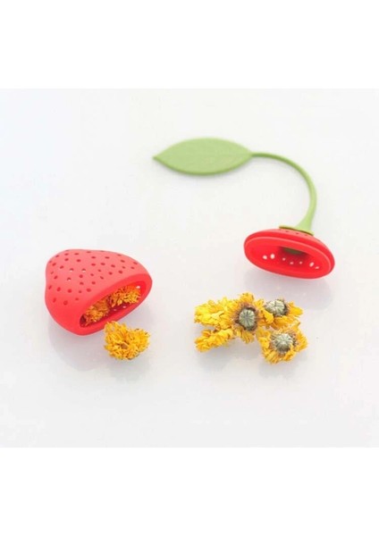 Licone Çilek + Limon Gevşek Çay Yaprağı Süzgeç Bitkisel Baharat Demlik Filtre Difüzör (Yurt Dışından) fiyatları