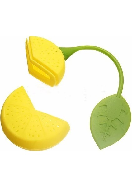 Açık Gri Tarzı 1 Adet Çay Süzgeç Silikon Çilek Limon Tasarım Gevşek Çay Yaprağı Süzgeç Çanta Bitkisel Baharat Demlik Filtre Araçları (Yurt Dışından)