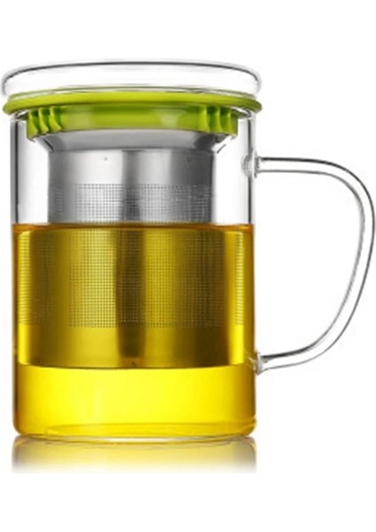 Mavi Stil Kapaklı Cam Çay Bardağı ve Paslanmaz Çelik Demlik Sepeti Mükemmel Şeffaf Çay Kupa (Yurt Dışından) indirimleri