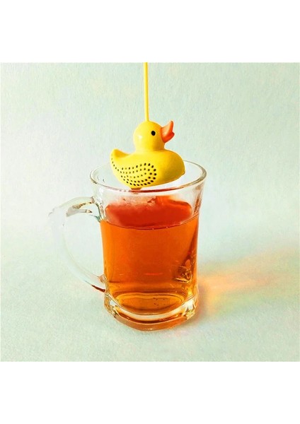 Kırmızı Stil Ördek Şekli Çay Demlik Silikon Çay Süzgeçleri Mutfak Aksesuarları Gevşek Yaprak Difüzör Ute Karikatür Gıda Sınıfı Yeniden Kullanılabilir (Yurt Dışından) indirimleri