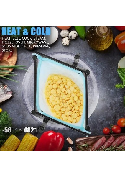 Yeşil Stil 500ML Silikon Taze Tutma Kapları Sızdırmaz Kaplar Yeniden Kullanılabilir Stand Up Zip Kapatma Torbası Bardak Taze Torba Gıda Saklama Torbası Taze Sarma (Yurt Dışından) fırsatları