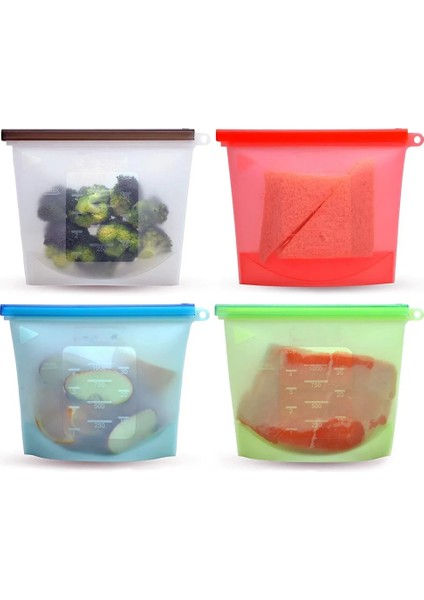 Açık Sarı Stil Lmetjma Yeniden Kullanılabilir Silikon Gıda Saklama Torbaları Bpa Içermeyen Gıda Koruma Torbaları Mühür Dondurucu Buzdolabı Gıda Saklama Tasarruf Çantaları KC0255 (Yurt Dışından) fiyatları