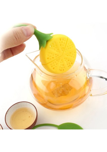 1 Adet Tarzı Gösteri Olarak Reative Limon Şeklinde Çay Demlik Süzgeç Silikon Çay Poşeti Yaprak Filtre Difüzör Çay Takımı Çaydanlık Aksesuar Mutfak Aleti (Yurt Dışından)