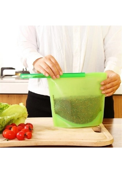 Kırmızı Stil 500ML Yeni Yeniden Kullanılabilir Vakum Silikon Gıda Torbası Mühürleyen Süt Meyve Et Saklama Torbaları Buzdolabı Gıda Saklama Kapları Buzdolabı Çantası (Yurt Dışından)