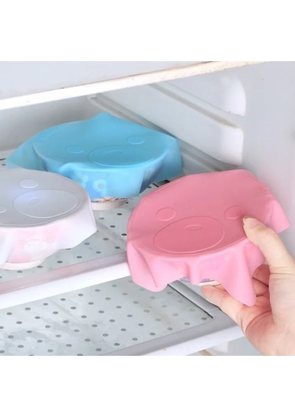 Pembe Tarzı Guanyao Yeniden Kullanılabilir Sarılmak Film Sevimli Mutfak Taze Kase Kapağı Sihirli Bulaşık Kapağı Mikrodalga Kapağı Kuvars Silikon Alimentaire 1 Adet (Yurt Dışından)