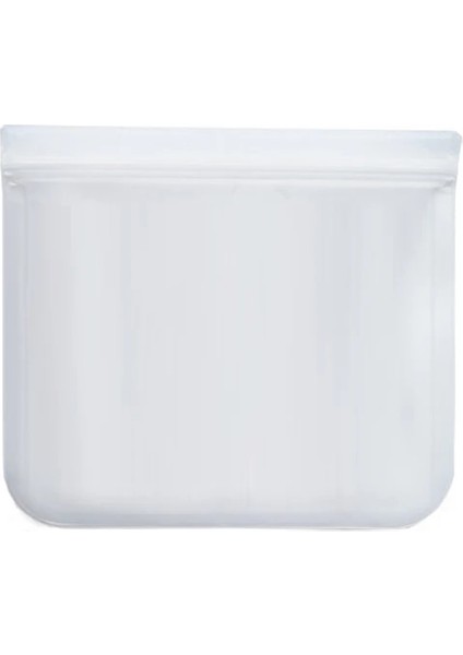 Yarı Saydam Stil 21.5X18CM Kalın Silikon Gıda Saklama Çantası Dondurucu Yeniden Kullanılabilir Mühür Vakum Taze Saran Wrap Plastik Torbalar Mutfak Depolama Organizasyonu (Yurt Dışından)