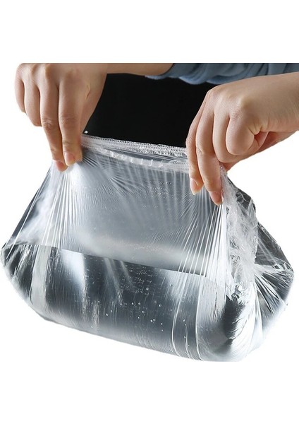 100 Adet Tarzı Plastik Torba Tek Kullanımlık Gıda Örtüsü Plastik Sarma Elastik Gıda Kapakları Meyve Kasesi Taze Tutmak Tasarruflu Çanta Bardak Kapakları Depolama Mutfak (Yurt Dışından)