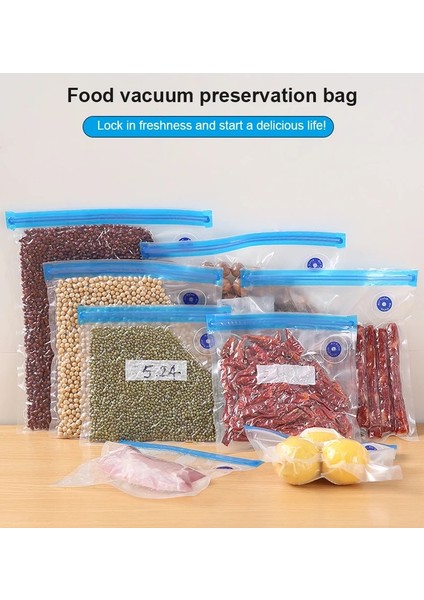 Gösteri Tarzı Olarak S Beden Vakum Torbası Gıda Hava Vakumlu Sıkıştırılmış Çanta Organizatör Şeffaf Mühürlü Saklama Torbaları Yeniden Kullanılabilir Dondurucu Çanta Mutfak Depolama (Yurt Dışından) fırsatları