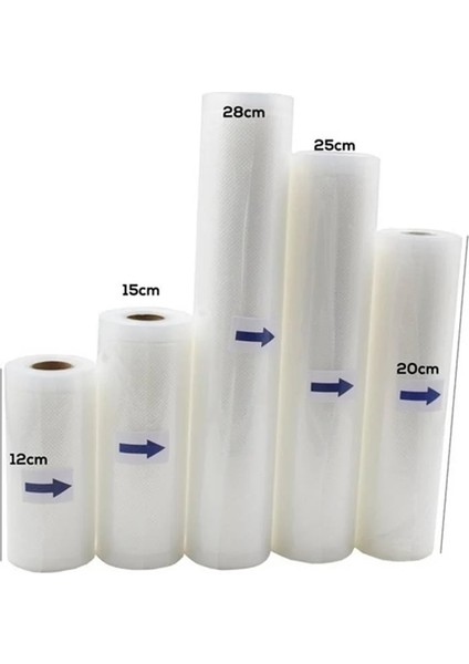 28X500CM Tarzı Yüksek Li Mutfak Vakum Mühürleyen Torbalar Yeniden Kullanılabilir Rulolar Taze Tutma Gıda Tasarrufu Saklama Çantası Mutfak Depolama ve Düzenleme (Yurt Dışından)